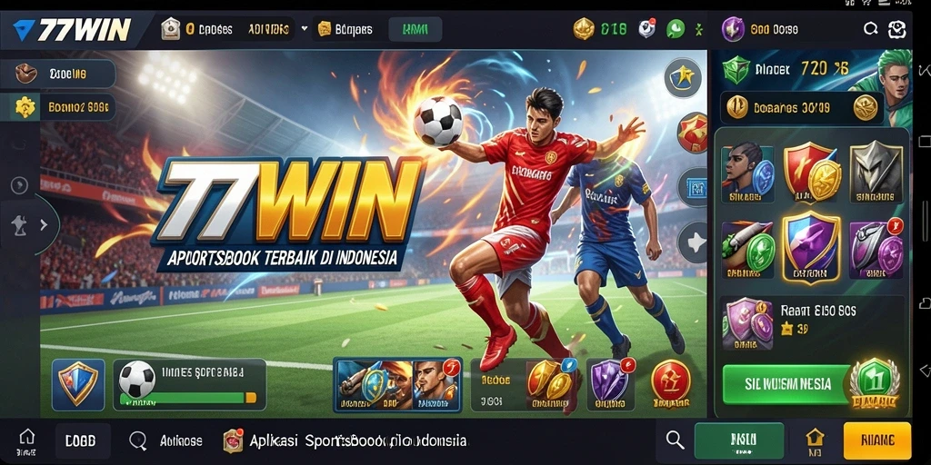 Tampilan gameplay menarik di aplikasi sportsbook 77WIN.