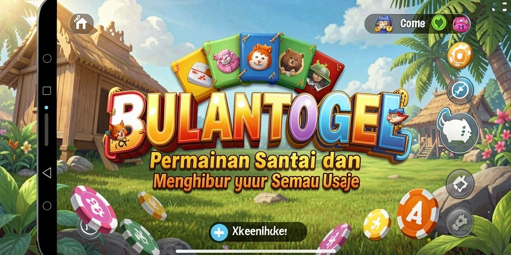 Tampilan gameplay BULANTOGEL yang ceria dan menghibur.