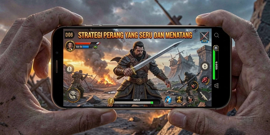Screenshot menampilkan aksi seru di D06 dengan strategi perang yang mendebarkan.