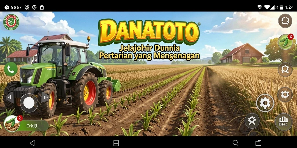 Tampilan gameplay Farming di DANATOTO yang menawan dan interaktif.
