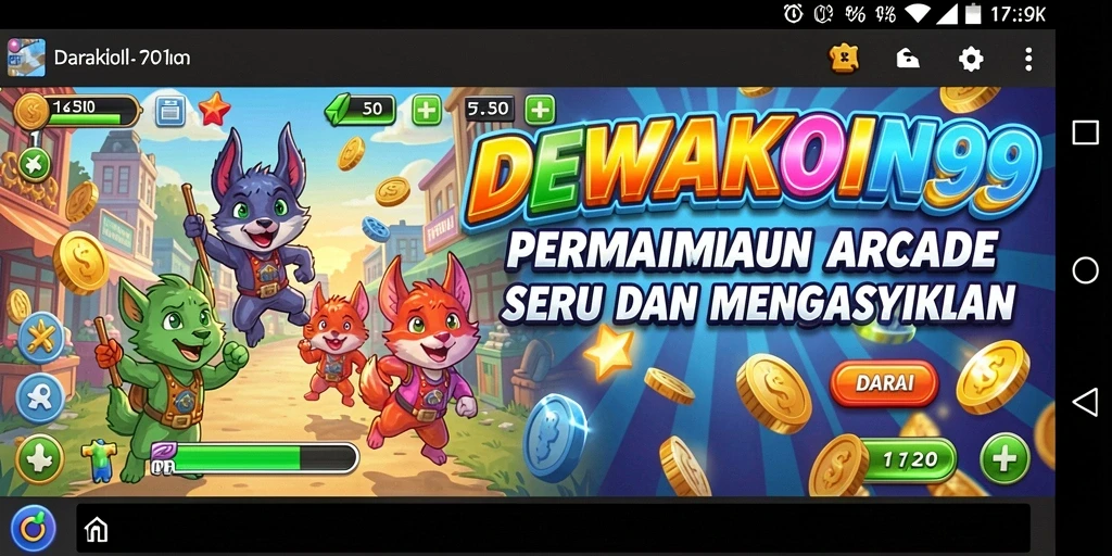 Tampilan gameplay seru DEWAKOIN99 yang penuh aksi.