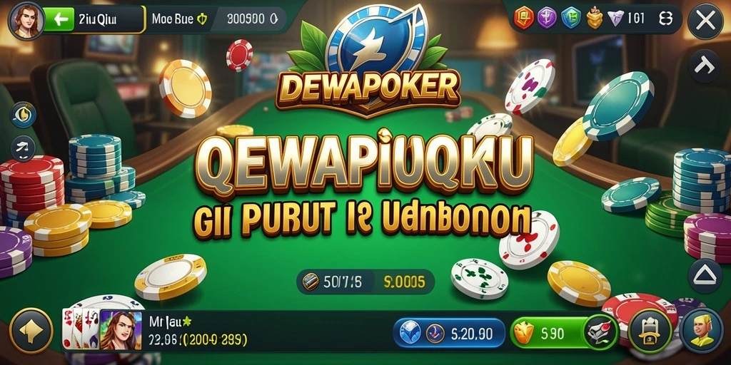 Screenshot gameplay QiuQiu di DEWAPOKER yang seru.