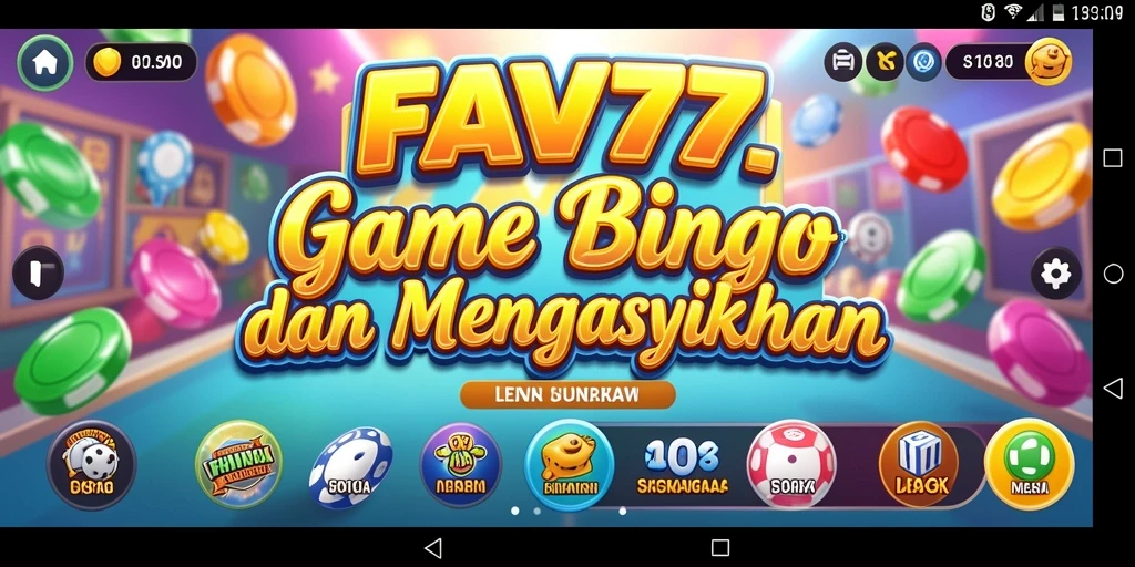 Screenshot gameplay yang menampilkan serunya bermain Bingo di FAV77.