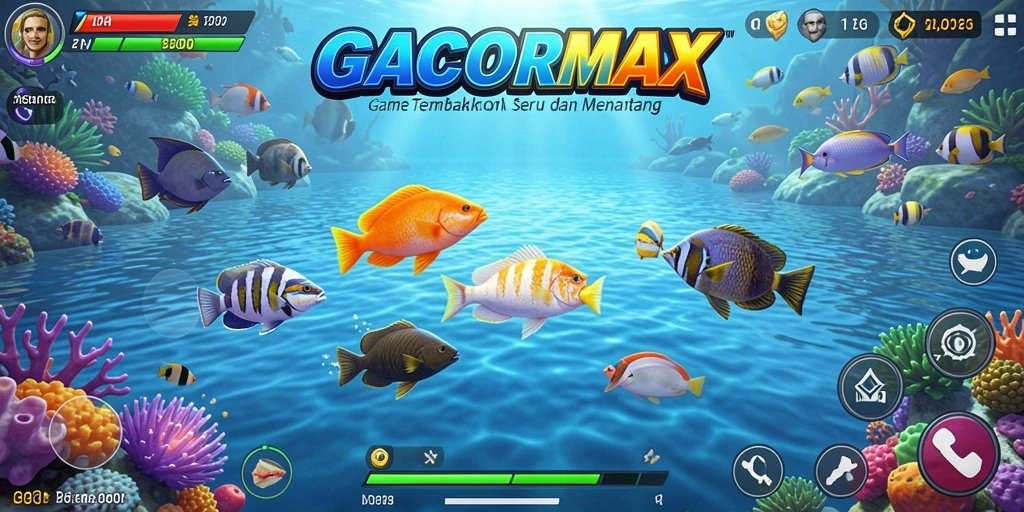 Tampilan gameplay GACORMAX yang mengasyikkan saat menembak ikan.