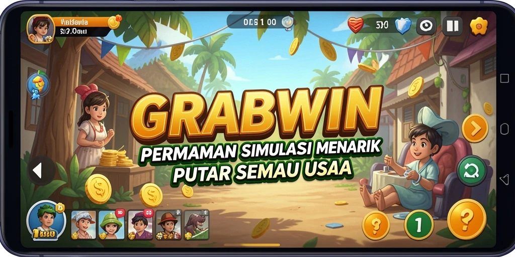 Gameplay menarik dari GRABWIN dengan elemen simulasi yang seru.