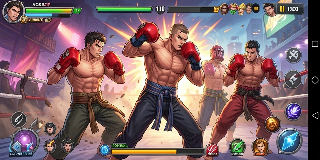 Gameplay seru HOKIVIP dengan pertarungan yang mendebarkan.