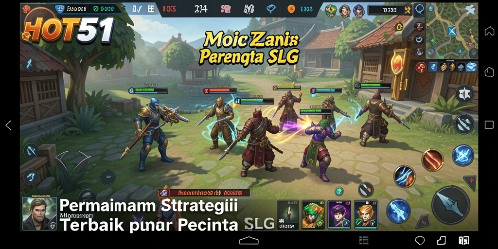 Tangkapan layar gameplay HOT51 yang menampilkan aksi strategis yang seru.