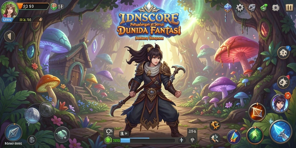 Tangkapan layar menampilkan aksi gameplay epik dalam IDNSCORE.