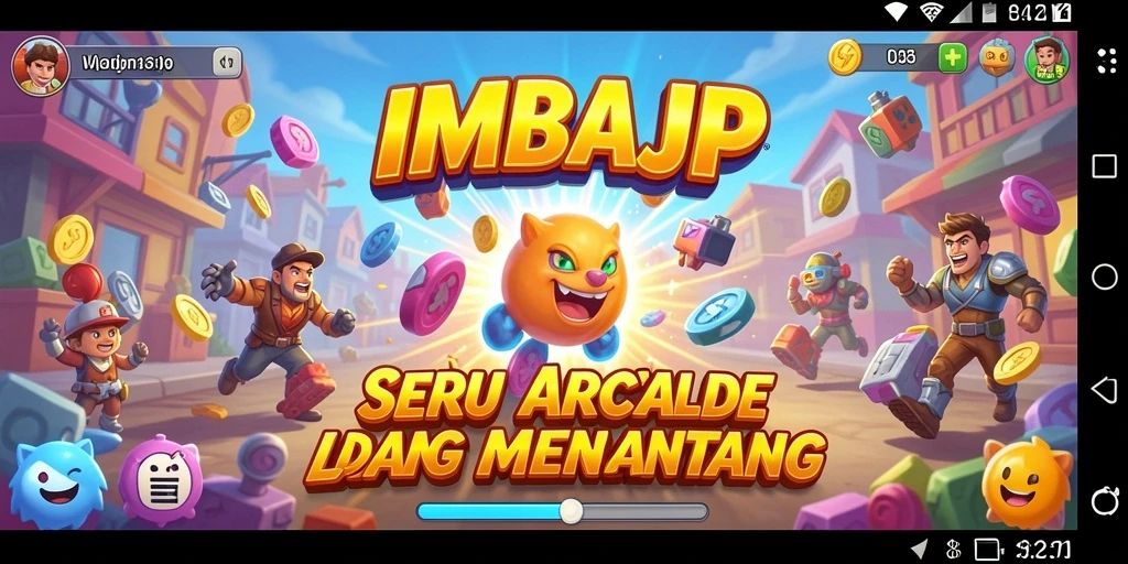 Screenshot dari gameplay IMBAJP yang menunjukkan aksi seru dan tantangan arcade.