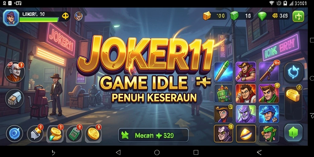 Tampilan gameplay JOKER11 yang menarik dengan karakter dan sumber daya.