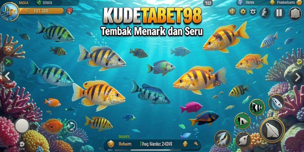 Screenshot gameplay Tembak Ikan KUDETABET98 yang seru dan menarik.