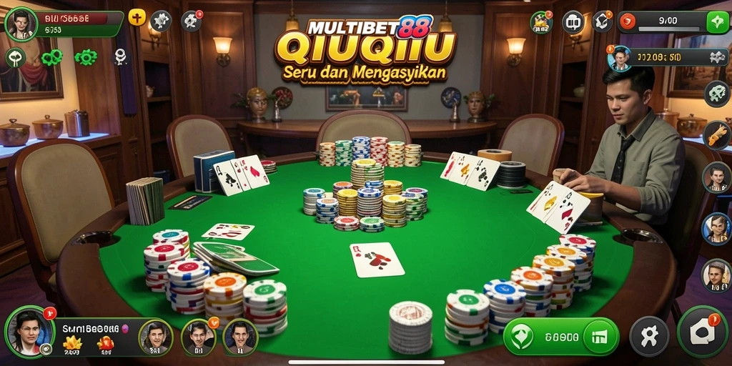 Tampilan gameplay QiuQiu yang seru dan penuh strategi.