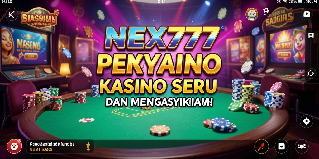Tampilan gameplay Kasino yang memukau di NEX777.