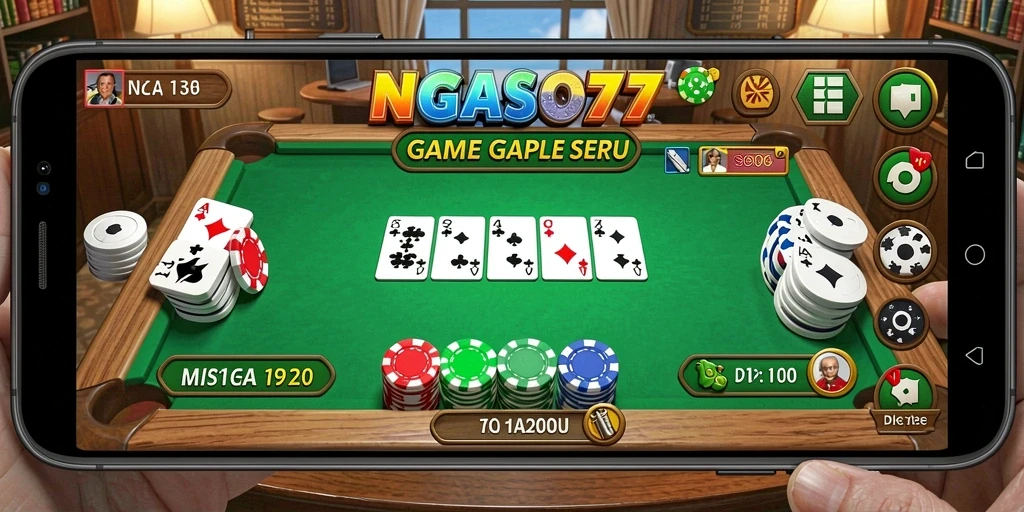 Gameplay seru NGASO77 dalam pertandingan Gaple.