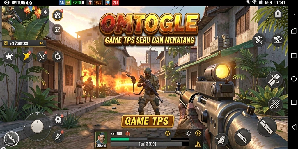 Tampilan mendebarkan dari gameplay <strong>OMTOGEL</strong> yang penuh aksi TPS.