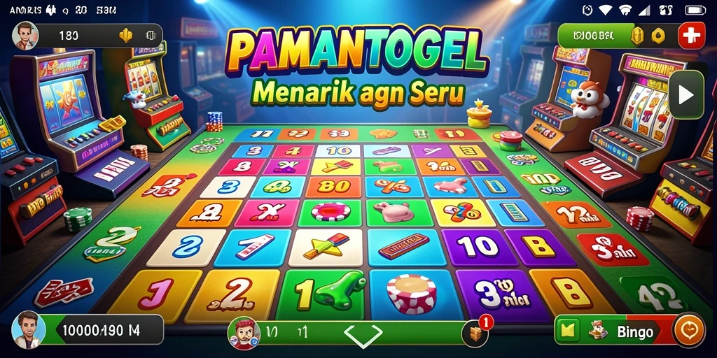 Screenshot gameplay PAMANTOGEL menampilkan suasana Bingo yang menyenangkan.
