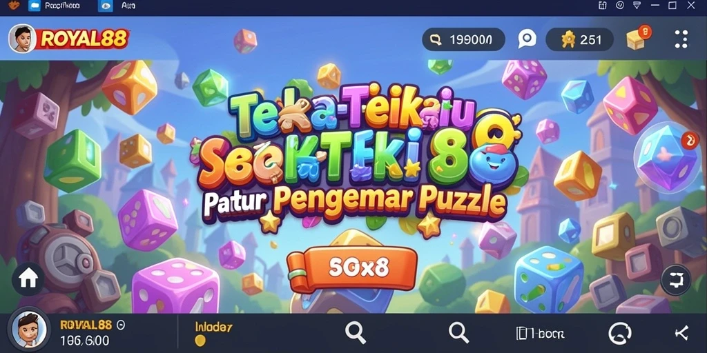 Screenshot gameplay ROYAL88 menampilkan tantangan puzzle yang menarik.