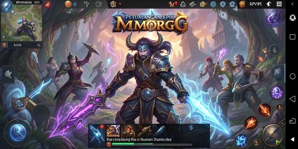 Gameplay seru di RPVIP6 menampilkan aksi petualangan MMORPG yang mendebarkan.
