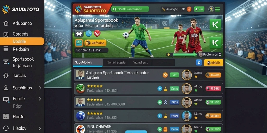 Tampilan menarik dari gameplay Sportsbook SAUDITOTO.