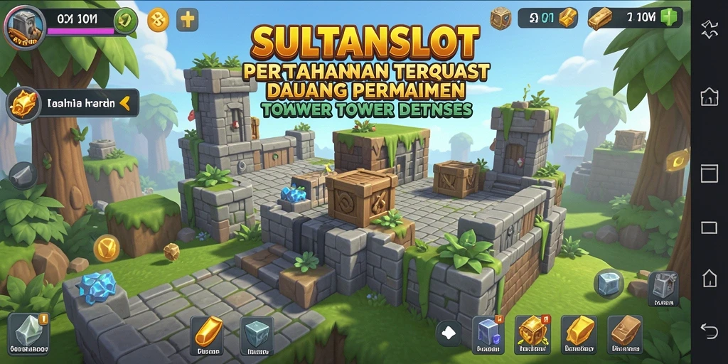 Gameplay seru dan menarik dalam SULTANSLOT Tower Defense.