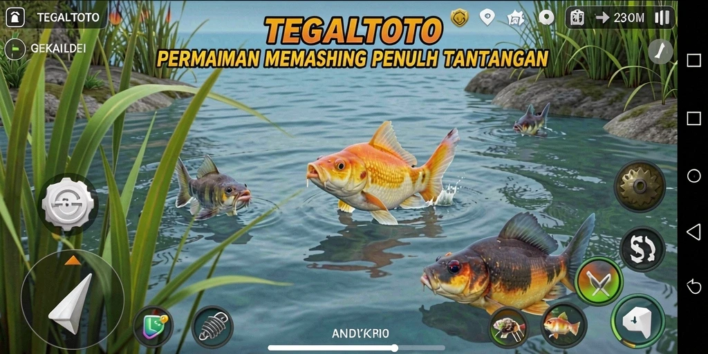 Screenshot gameplay TEGALTOTO menampilkan pengalaman memancing yang mendebarkan.