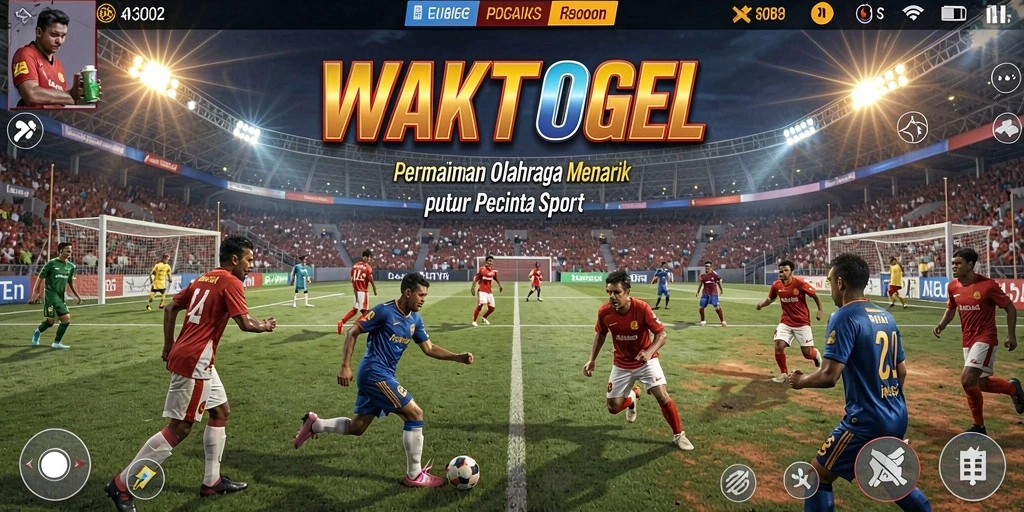 Tampilan gameplay seru dari WAKTOGEL yang menunjukan aksi olahraga.