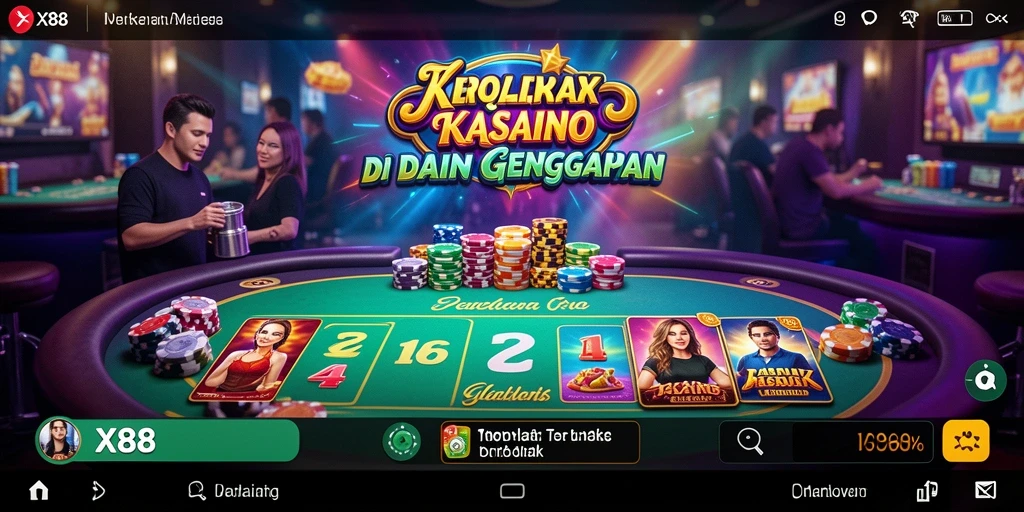 Tampilan permainan Kasino yang menarik dan mengasyikkan dari X88.